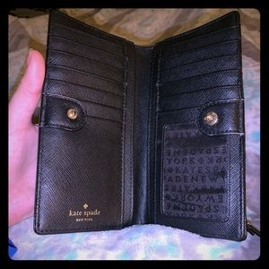 black kate spade wallet